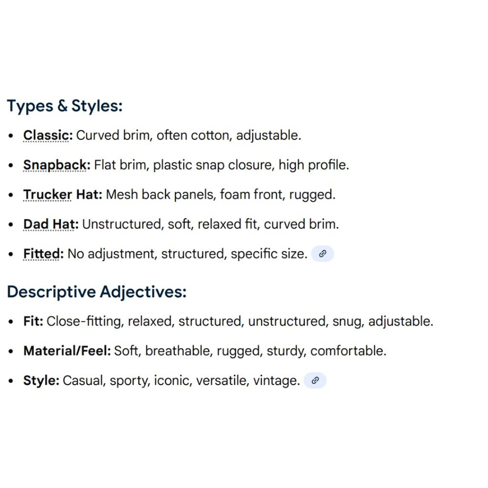 How to list a BASEBALL CAP - Types, Style & Key F… - image 3